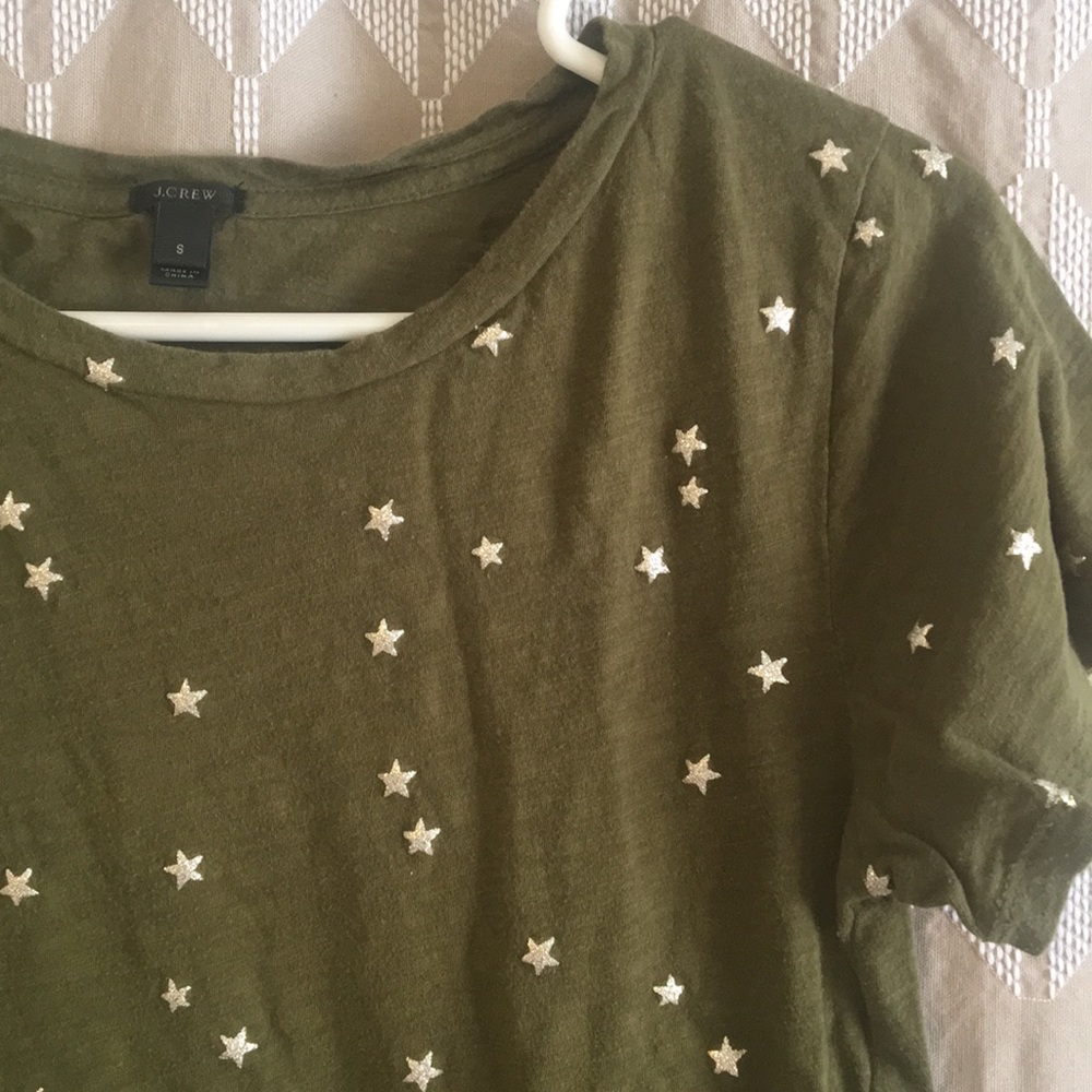 J crew glitter star tee